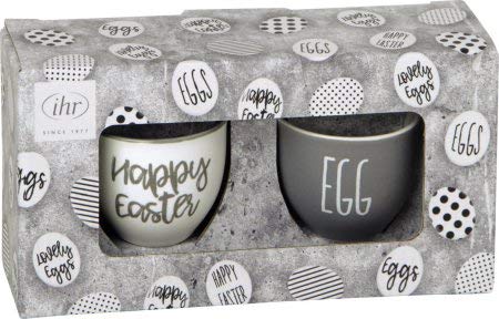 IHR, 2 Porzellan Eierbecher, Happy Easter, Egg von IHR