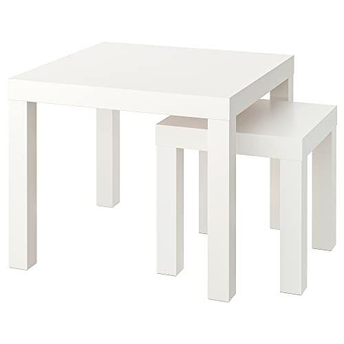 Ikea LACK Beistelltische, 2er Set, weiß von Ikea