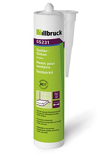 ILLBRUCK 397875 GS231 Sanitär- und Glassilikon 310ml silbergrau von Illbruck