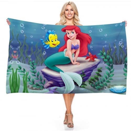 IMFLY Meerjungfrau Strandtuch,Badetuch, 70x140 cm Badetuch Für Mädchen,Personalisierte Geschenke. Verschiedene Designs Und Größen.babydecke (6,80x160cm) von IMFLY