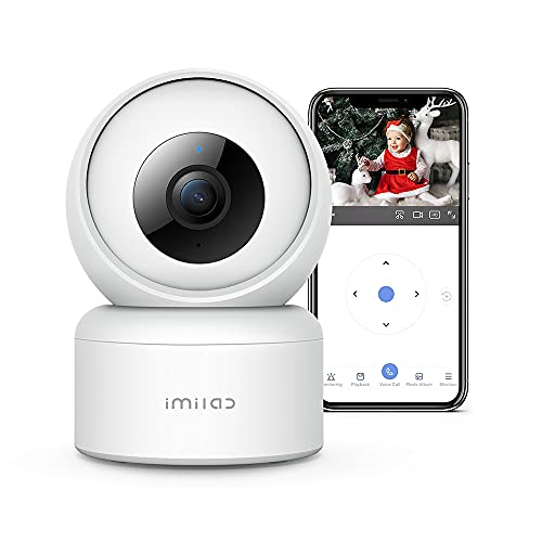 Imilab C20 Pro 2K kabellose WLAN-Überwachungskamera für den Innenbereich, 360°-Kamera, Nachtsicht, Zwei-Wege-Audio, Bewegungserkennung, intelligente Baby-/Haustier-Tracking von IMILAB