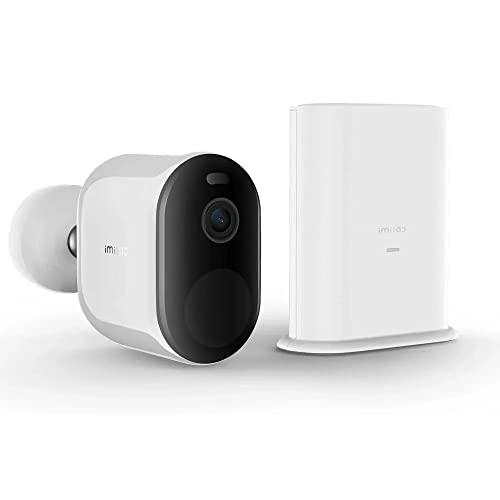 Überwachungskamera Aussen Akku kabellose Überwachungskamera für draußen WLAN IP Kamera Inne Home und Baby Monitor mit PIR Bewegungsmelder EC4 von IMILAB