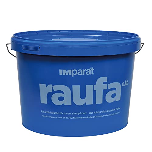 IMparat | Raufa e.l.f. | Weiß | Wandfarbe | Innenfarbe | Innenweiß | Wohnraumfarbe | Sehr hohe Deckkraft | 5 Liter von IMparat