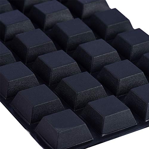 INCREWAY 32 Stück schwarze Silikonfüße, selbstklebende Stoßstangen, Schalldämpfung, Oberflächenschutz, 20 x 20 x 8 mm (trapezförmig) von INCREWAY