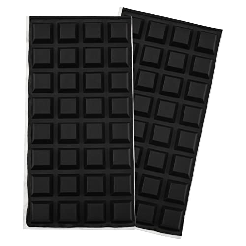INCREWAY 64 schwarze Silikonfüße, selbstklebende Stoßstangen, schalldämpfend, Oberflächenschutz, 20 x 20 x 8 mm (trapezförmig) von INCREWAY