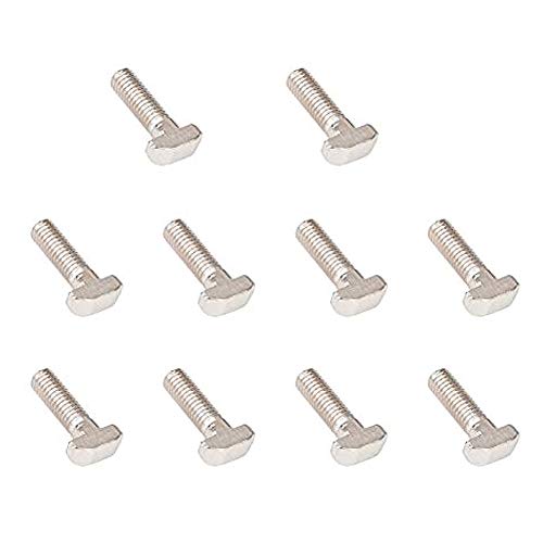 INCREWAY T-Nut Bolzen, 10 Stücke M8*25 T-Mutter Verschluss Werkzeug T-Bolzenschrauben For 40 Series Euro Stand Aluminum Profile von INCREWAY