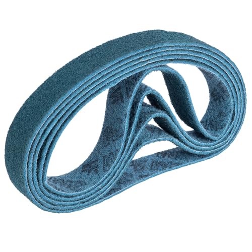 5 Stück 3M SC-BS Scotch Brite Schleifband Vliesband Rohrbandschleifer Schleifmaschine (3M SC-BS Grade: very fine, Color: blue, 40mm x 760mm) von INDIAN STORE 24