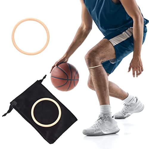 INIFLM 2 Stück Dünne Silikon-Patella-Riemen, Basketball-Knieband, Feine Patella-Sehnen-Knieband, Patella-Knieschoner für das Training, Basketball, Laufen(Haut) von INIFLM