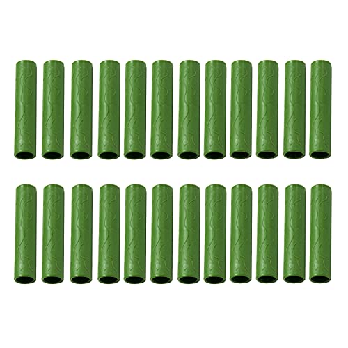 INIFLM 24 x 8 mm Gartenstecker gerade Verbinder aus Kunststoff, Gartenstecker Verbindungsrohre, grüne Pflanzenstütze, Steckverbinder für Pflanzenstecker von INIFLM