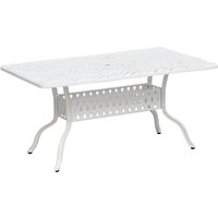 Inko Gartentisch Alu-Guss weiß Tisch Terrassentisch Form/Größe nach Wahl 150x97x74 cm von INKO