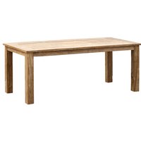 Teakholz-Tisch Abacus recyceltes Teak Gartentisch Holztisch 12 Größen zur Auswahl 140x80 cm - Inko von INKO
