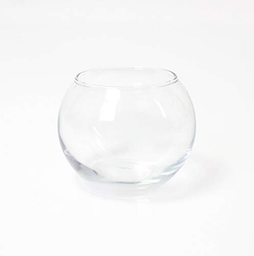 INNA-Glas Kugelvase - Dekoglas TOBI, klar, 8cm, Ø 9,5cm - Kerzen Glas - Pflanzgefäß von INNA-Glas