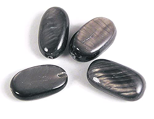 Perlmutt-Muschel, schwarz, glänzend, 11 x 5 mm, 250 g, 321 u, ca. von INNSPIRO