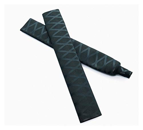 INOKAI Kabelschlauch,Kabelschutz Anti-Rutsch-Schrumpfschlauch for Angelrute DIY elektrische Isolierung 5 Farben 1M 40mm50mm (Color : Black, Size : 50mm) von INOKAI