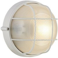Inspired Deco - Avon - Runde Wand, Deckenschottlampe, 1 Leuchte E27, IP44, Weiß, Glas von INSPIRED LIGHTING