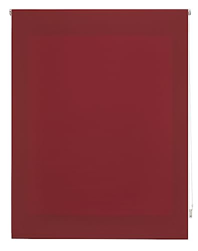 INTERBLIND | Premium Rollo, lichtdurchlässig, glatt, 140 x 175 cm (Breite x Höhe), Stoffmaß 137 x 170 cm, lichtdurchlässig, Bordeaux, Premium Fensterrollo von INTERBLIND