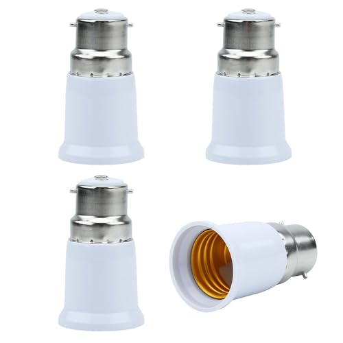 INTIRILIFE E14 auf G9 Lampensockel Adapter in Weiss - 4X Lampenadapter zum Umformatieren von E14 auf G9-4er Set Konverter für Lampenfassung für Glühbirnen, LED, Halogen, Energiesparlampen von INTIRILIFE