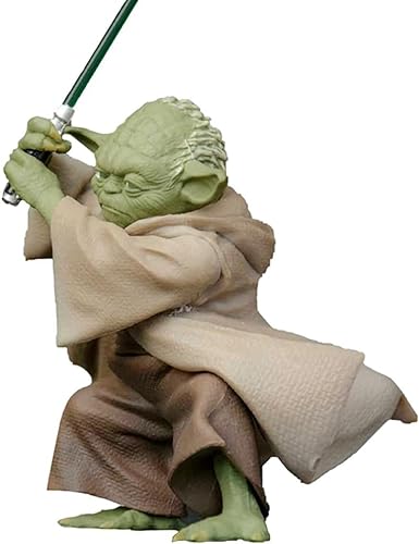 IOSCDH Plüschspielzeug Star W-ars, ca. 13 cm große Yoda Figur aus “The Mandalorian”, The Bounty Collection Series,Child Figuren,Desktop-Zubehör, Tortendekoration von IOSCDH