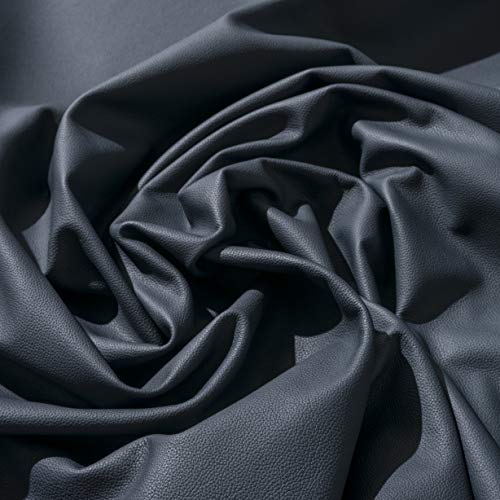 IPEA Ausschnitte aus echtem Leder Größen – gehämmerte Oberfläche – Halbmantel ca. 2,2 m² – Farbe Nachtblau von IPEA