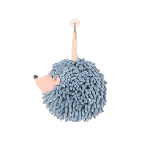 ISAKEN Niedliche Tier Handtücher Chenille Handtüche Cartoon Lgel Kinderhandtuch Hoch Saugfähiger Chenille Fuzzy Ball Plüsch Schwamm Ball Weiche Flauschige Mikrofaser Handtücher für Kinder Erwachsene von ISAKEN