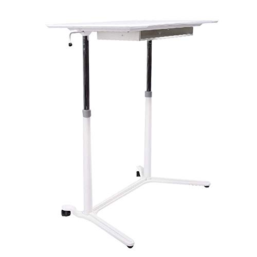 ISCBAFYX Möbel Mobiler Computertisch, Kleiner Konferenztisch, mobiler Stand-Up-Hebe-Notebook-Desktop-Computertisch, Arbeitstisch (Farbe: Weiß, Größe: 950 x 520 x 660–1040 mm)/950 x 520 x 660–1040 mm von ISCBAFYX