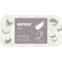 Katrin Toilettenpapier Plus 104872 3-lagig weiß 8 Rl./Pack. von KATRIN
