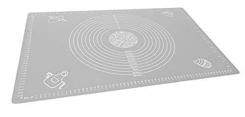 ISO TRADE Backunterlage Antihafte rutschfeste Backmatte Silikon 64x 45cm Teigunterlage Ausrollmatte Silikonmatte 14107 von ISO TRADE