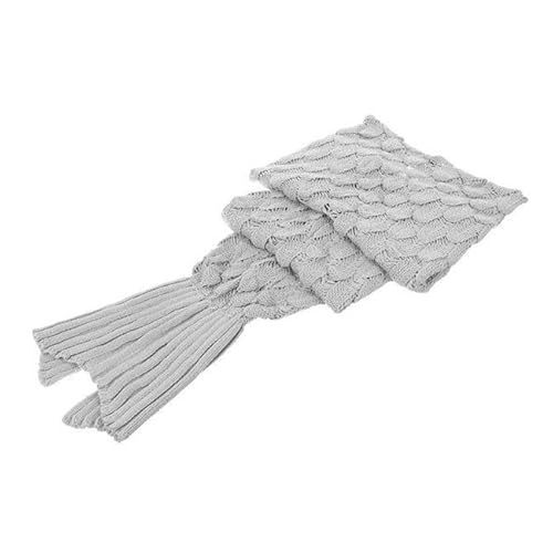 ISO TRADE Mermaid Tail Blanket-Gray KO11380 Bettdecke, Mehrfarbig, Single von ISO TRADE