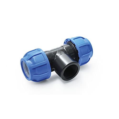 PP-Fitting Qualitäts Produkt MEGA Auswahl alle größen von Verschraubung für PE-Rohr Klemmverbinder Trinkwasser Winkel (T-Stück mit IG, 32 - (1")) von ISTA TOOLS