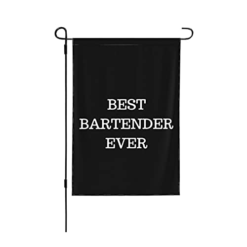 Best Bartender Ever Flag Doppelseitige vertikale Yard-Flagge, für alle Jahreszeiten zur Dekoration im Freien, 32,1 x 45,7 cm von IUBBKI