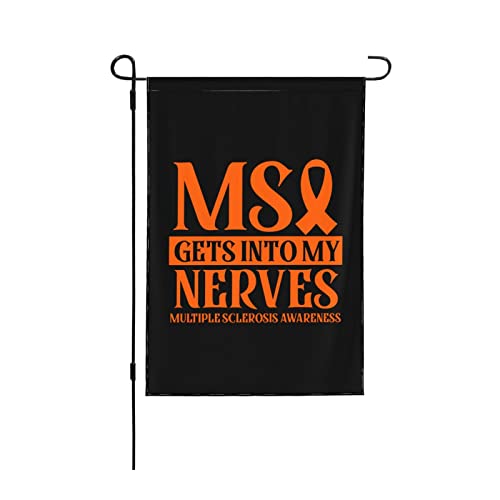 Ms Multiple Sclerosis Awareness Garden Flag Double Sided Vertical Yard Flag, For All Seasons For Outdoor Decoration 28"x40" von IUBBKI