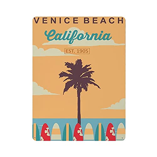 Venice Beach Surfing Sea Blechschild, Metallschild, Kunst, zum Aufhängen, Eisen, Gemälde, Retro, Zuhause, Küche, Garten, Garage, Wanddekoration von IUBBKI