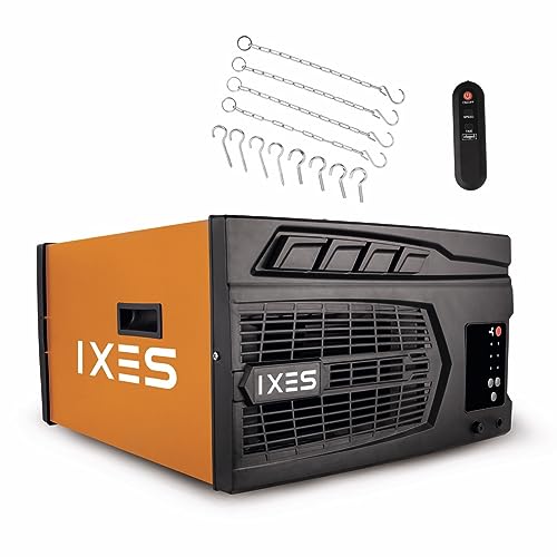 IXES Luftfilter IX-LF475 Luftreiniger | Filtration von Feinstäuben & Aerosolen bis 1 µm | 110 W Leistung | 740 m³/h Luftfilterleistung | inkl. Fernbedienung | für Räume bis zu 400 m² von IXES