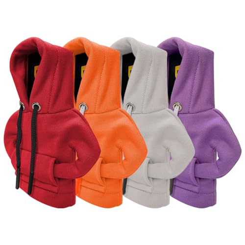 Schalthebel Hoodie, 4 Stück Schaltknauf Abdeckung, Lustige Auto Schaltknauf Abdeckung, Schaltknauf Hoodie Abdeckung, Hoodie für schaltknauf Schaltknauf überzug für Manuelle Automatische Gear Shifter von IXYHKB