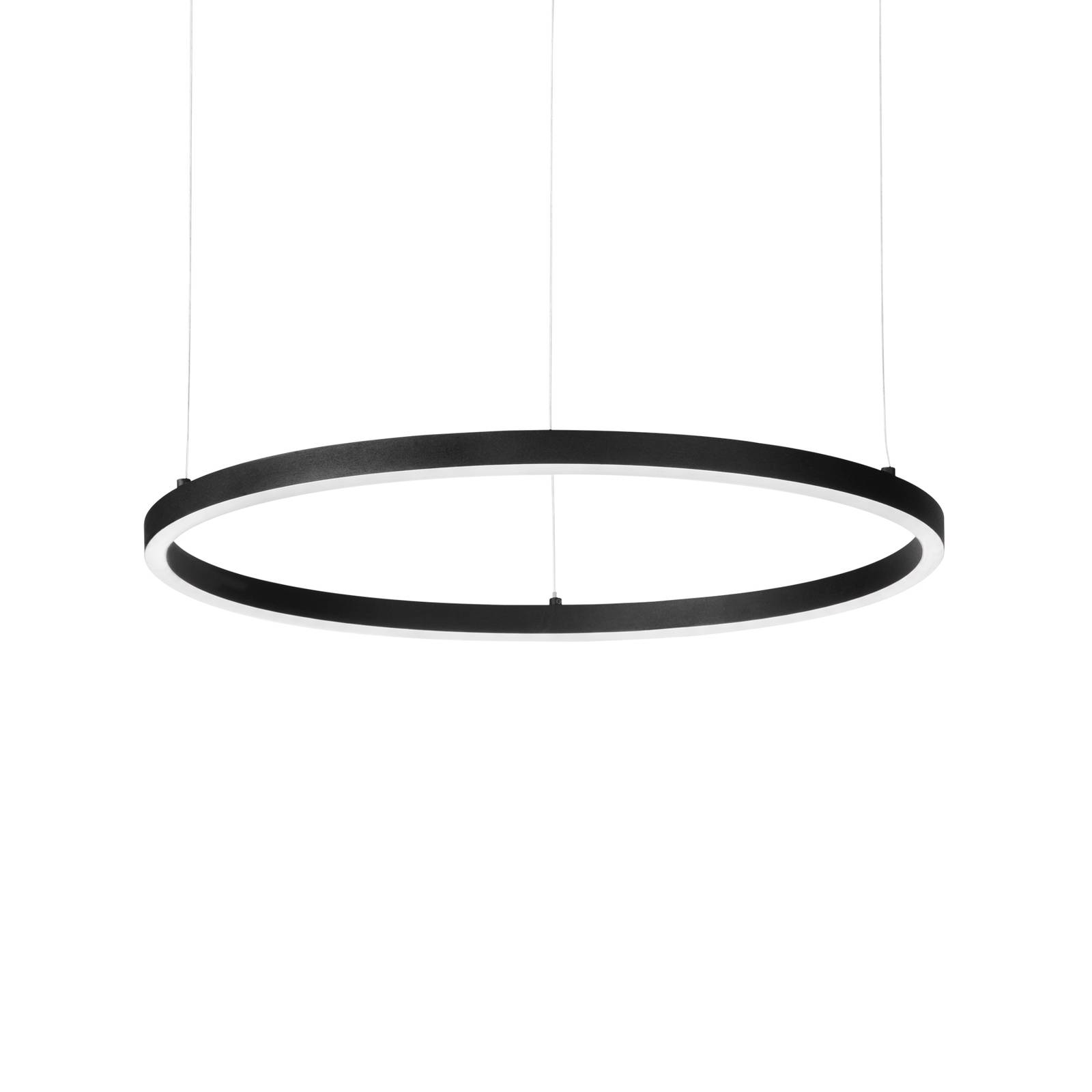 Ideal Lux LED-Hängelampe Oracle Slim Ø 90 cm schwarz 3.000 K von Ideallux