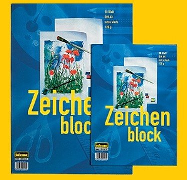 Idena Zeichenblock A4 20 Blatt 120g extr von Idena