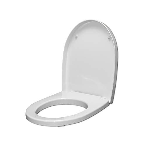 WC-Sitzbezug für ESEDRA BULL wie original Thermo-Weißer Reißverschluss normal oder verlangsamt Softclose - Reißverschluss/Verschluss: Verlangsamt (Soft Close) von Idrotop