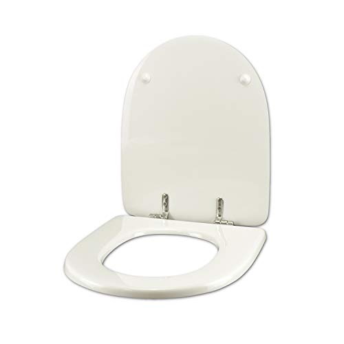 WC-Sitz für JACOB Delafon Antares Weiß Reißverschluss Chrom normal oder verlangsamt Softclose von Idrotop