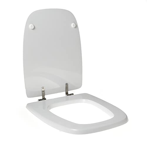 WC-Sitz speziell für Kerasan BRIO Holz Polyester hochwertiges Scharnier Edelstahl von Idrotop