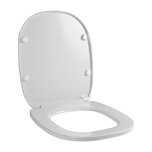 WC-Sitz für POZZI GINORI 500 CINQUECENTO weiß als Original Thermo-Reißverschluss Edelstahl normal oder verlangsamt Softclose von Idrotop