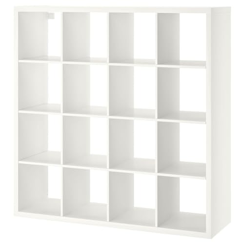 Ikea KALLAX – Regal, weiß, 147 x 147 cm (16 er), Holz, 1 von Ikea