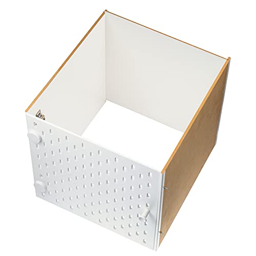 Ikea Kallax Stecktafel mit Tür, (Skadis) 33x33 cm, 204.161.97, Weiß von Ikea