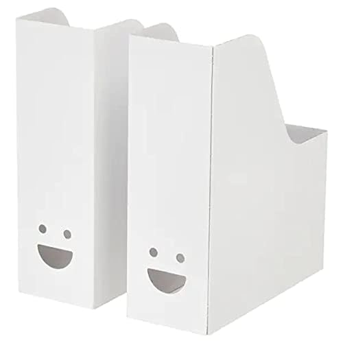 Tjabba Zeitschriftensammler Pappe zum Zusammenfalten - weiß - 2er Set von IKEA