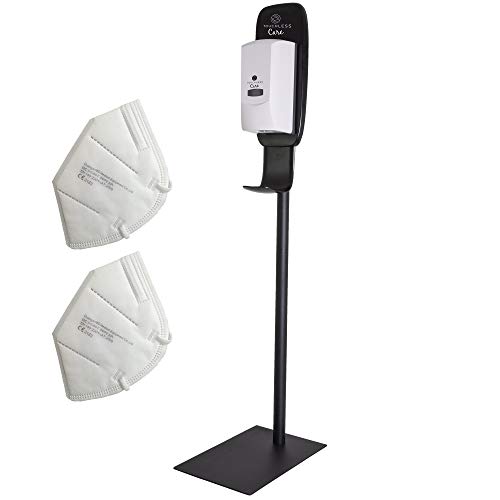 IKRA Touchless Care 2in1 Desinfektionsmittelständer & Seifenspender, inkl. 2x FFP2 Masken von IKRA