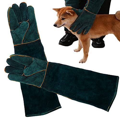 Imtrub Bissfeste Handschuhe für den Umgang mit Tieren, Anti-Biss-Handschuhe für Hunde, Stich- und Kratzfeste, Wasserabweisende Schutzhandschuhe für Katzen, Hunde, Vögel, FAL, Vieh, Schlangen von Imtrub