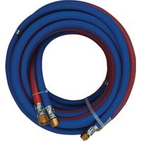 Autogenzwillingsschlauch L.10m ID 6/9mm Wandst.5/3,5mm blau/rot von Industrial Quality Supplies