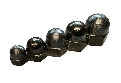 Hutmuttern DIN 1587 Stahl mit Feingewinde M8 M10 M12 M14 M16 (1 5 10 25 Stück) (1, Feingewinde M14 x 1,5) von Inetbot