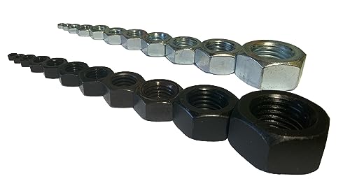 Sechskantmutter DIN 934 Stahl blank Stahl verzinkt Festigkeitsklasse 8 10.9 12.9 fest hochfest (1 5 10 25 100 Stück) ISO 4032 (25, M8 (Klasse 12.9)) von Inetbot