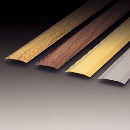 Inofix Übergangsprofil, Ausgleichsprofil, Stufenloser Höhenausgleich für Laminat, Teppich, Parkett & Fliesen 98,5 x 3 x 0,2 cm (L/B/H) selbstklebend (Stahl) von INOFIX