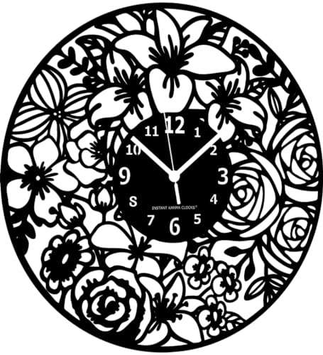 Instant Karma Clocks | Wanduhr | Blumen | Garten | Gemüsegarten | Gartenarbeit | Gärtner | Blumenliebhaber von Instant Karma Clocks